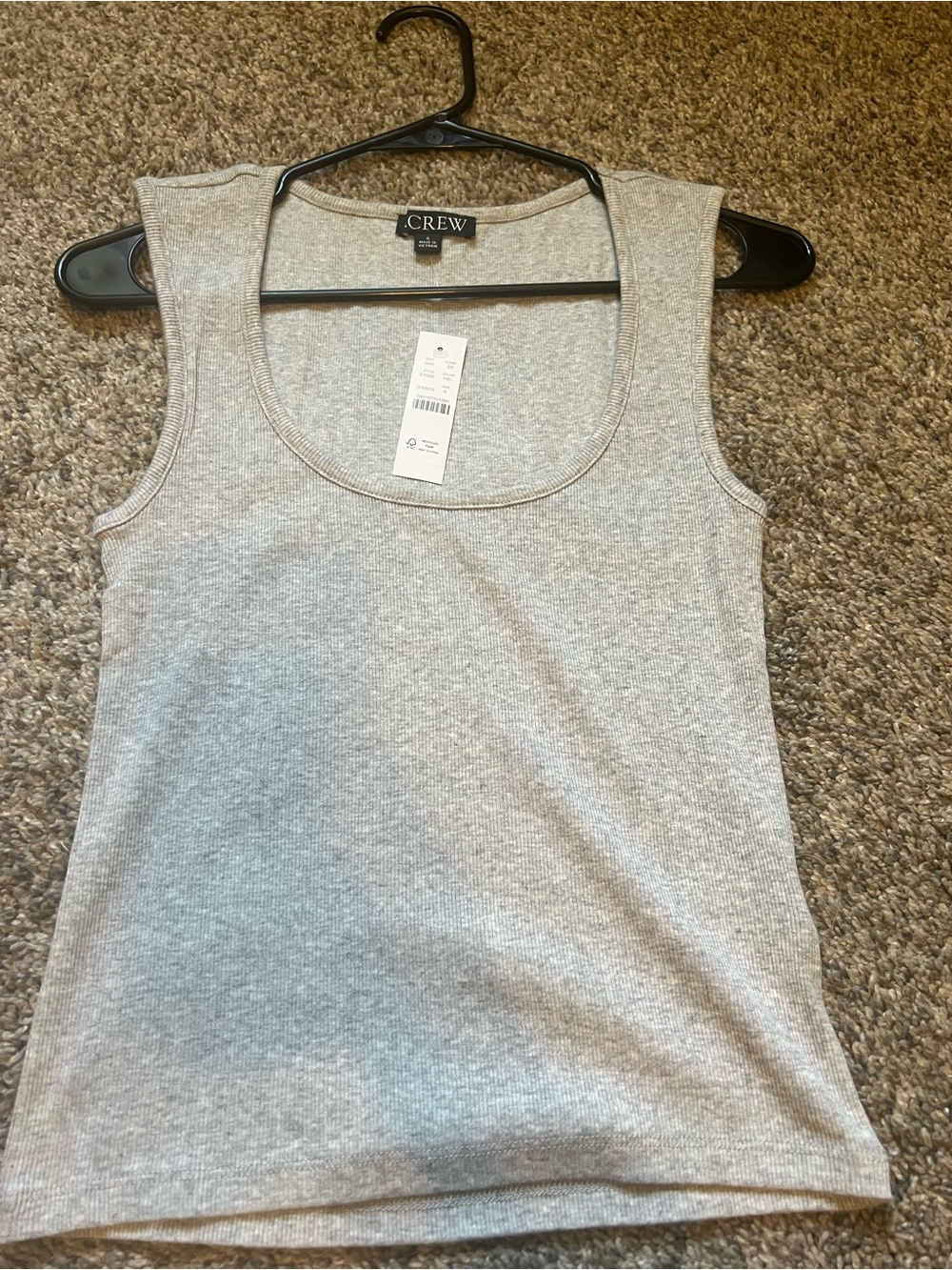 J.Crew Women’s Gray Ribbed Tank Top